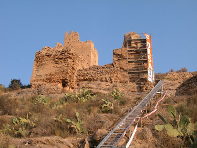 Imagen de la actuación 'Restauración de la Muralla Norte del Castillo de Alhama de Murcia'