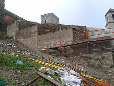 Imagen de la actuación 'Consolidación y Restauración de elementos puntuales del Castillo de Álora'
