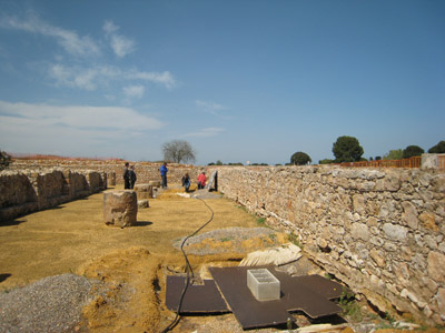 Imagen de la actuación 'Restauración (Fases A y B) en el Forum Romano del Conjunto Monumental d' Empuries'