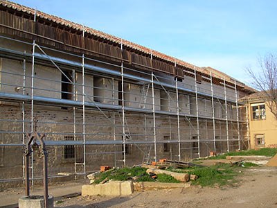 Imagen de la actuación 'Rehabilitación de la cubierta y fachada posterior del Pabellón Sur del Claustro del Real Monasterio Sancti Spiritus'