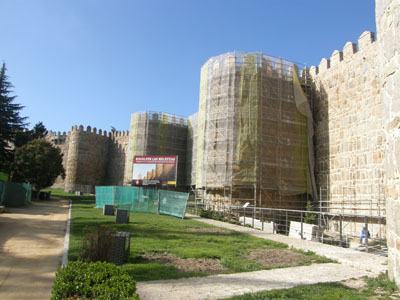 Imagen de la actuación 'Consolidación y Restauración de los Cubos nº 5, 6, 7, 10, 11, 81 y 82 de la Muralla de Ávila'