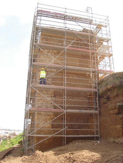 Imagen de la actuación 'Restauración del Castillo de Alcalá de Guadaira, Frente Norte de las Alcazabas Occidentales'