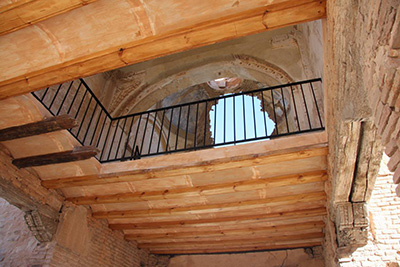 Imagen de la actuación 'Estabilización y consolidación del Arco de San Roque del Pueblo Viejo de Belchite'