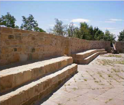 Imagen de la actuación 'Restauración de las murallas del Castillo de la Mota del Monte Urgull, Fase II'