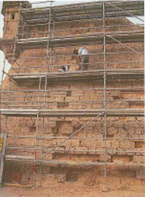 Imagen de la actuación 'Rehabilitación de los lienzos de muralla y del Puente de la 'Porta del Camp' en la zona del 'Baluard del Príncep' en las murallas de Palma'
