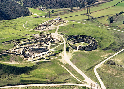 Imagen de la actuación 'Consolidación y Adecuación del Anfiteatro Romano de Segóbriga: Fase I-Cavea Sur'