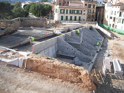 Imagen de la actuación 'Restauración y rehabilitación del paseo de Ronda en la murallas de Palma Sector del baluarte del príncipe Fases B y C'