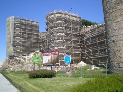 Imagen de la actuación 'Consolidación y restauración de la Muralla de Ávila, tramos entre los cubos 41 al 53'
