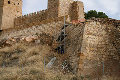 Imagen de la actuación 'Restauración de las Barbacanas de la Alcazaba'
