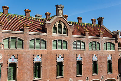 Imagen de la actuación 'Restauración del Pabellón de Sant Leopold (cubiertas y fachadas) del Hospital de la Santa Creu i Sant Pau'