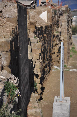 Imagen de la actuación 'Restauración de los Paños de la Muralla de Huesca, ubicados en el tramo comprendido entre: calle Desengaño nº 102 hasta el Colegio San Vicente'