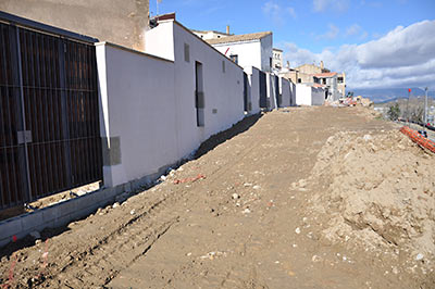 Imagen de la actuación 'Restauración de los Paños de la Muralla de Huesca, ubicados en el tramo comprendido entre: calle Desengaño nº 102 hasta el Colegio San Vicente'