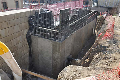 Imagen de la actuación 'Restauración de los Paños de la Muralla de Huesca, ubicados en el tramo comprendido entre: calle Desengaño nº 102 hasta el Colegio San Vicente'