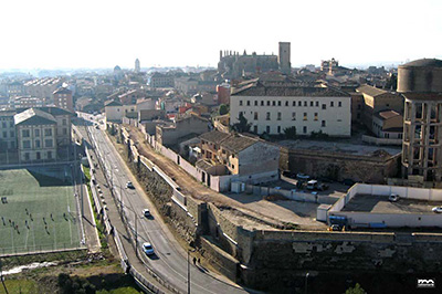 Imagen de la actuación 'Restauración de los Paños de la Muralla de Huesca, ubicados en el tramo comprendido entre: calle Desengaño nº 102 hasta el Colegio San Vicente'