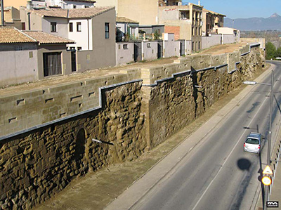 Imagen de la actuación 'Restauración de los Paños de la Muralla de Huesca, ubicados en el tramo comprendido entre: calle Desengaño nº 102 hasta el Colegio San Vicente'