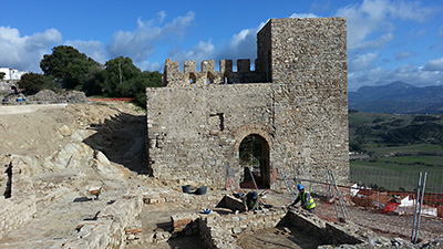Imagen de la actuación 'Restauración del Castillo de Jimena de la Frontera, Fase I: Sector Oriental'