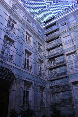 Imagen de la actuación 'Lucernario sobre el patio central de la Real Academia de Bellas Artes de San Fernando'