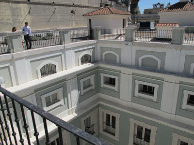 Imagen de la actuación 'Lucernario sobre el patio central de la Real Academia de Bellas Artes de San Fernando'
