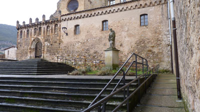 Imagen de la actuación 'Restauración de las Fachadas Norte y Oeste y Adecuación de locales de accesos al Monasterio de San Salvador de Oña'