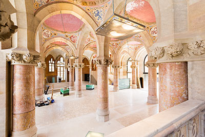 Imagen de la actuación 'Restauración del Pabellón de la Administración del Hospital de Santa Creu i Sant Pau, Fase IV: Estructura y Consolidación'