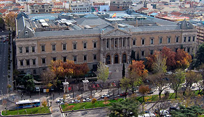 Imagen de la actuación 'Restauración de las fachadas de la Biblioteca Nacional de España'