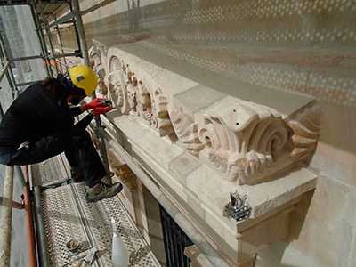 Imagen de la actuación 'Restauración de las fachadas de la Biblioteca Nacional de España'