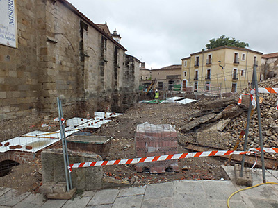 Imagen de la actuación 'Consolidación estructural y restauración de la catedral de Coria, 1ª fase'