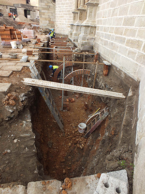 Imagen de la actuación 'Consolidación estructural y restauración de la catedral de Coria, 1ª fase'