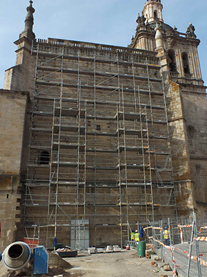 Imagen de la actuación 'Consolidación estructural y restauración de la catedral de Coria, 1ª fase'