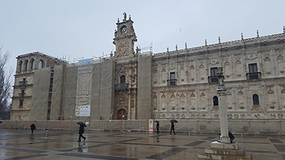 Imagen de la actuación 'Restauración de la fachada principal del convento de San Marcos'