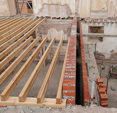 Imagen de la actuación 'Reconstrucción y rehabilitación del palacio de Clavería'