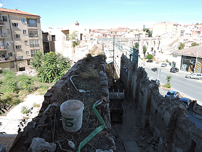 Imagen de la actuación 'Rehabilitación de la muralla de Teruel (lienzo entre la torre la Bombardera y el torreón del Agua)'