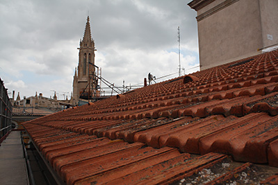 Imagen de la actuación 'Conservación y restauración del voladizo del ayuntamiento de Palma'