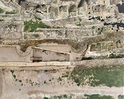 Imagen de la actuación 'Consolidación de muros y torreones de la muralla norte de Contrebia Leucade'