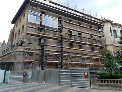 Imagen de la actuación 'Plan Director de la Catedral de Santander, Fase 5ª: Remodelación de las dependencias capitulares y recuperación del muro del castillo de San Felipe'