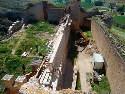 Imagen de la actuación 'Recuperación, conservación y otras intervenciones del castillo medieval y el castillo Artillero'