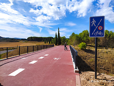 Imagen de la actuación 'Restauración y acondicionamiento del Camino de Santiago a su paso por Logroño: puente de Piedra sobre río Ebro y camino entre el arco y el parque de la Grajera'