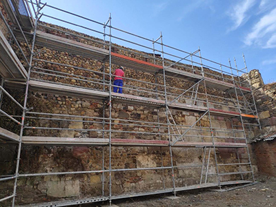 Imagen de la actuación 'Plan muralla romana de León 2018-2019: La era del Moro y el lienzo norte de la muralla romana colindante con ella'
