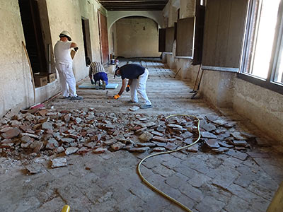 Imagen de la actuación 'Restauración del área del Claustro Mayor del Monasterio Cisterciense de San Bernardo'